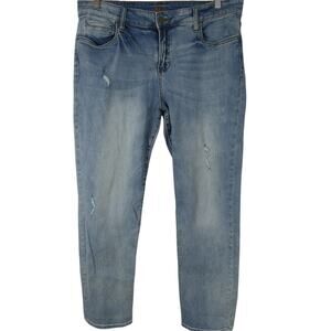 Kut From The Kloth Women's Size 16 Denim Boyfriend Jeans Distressed Hipster